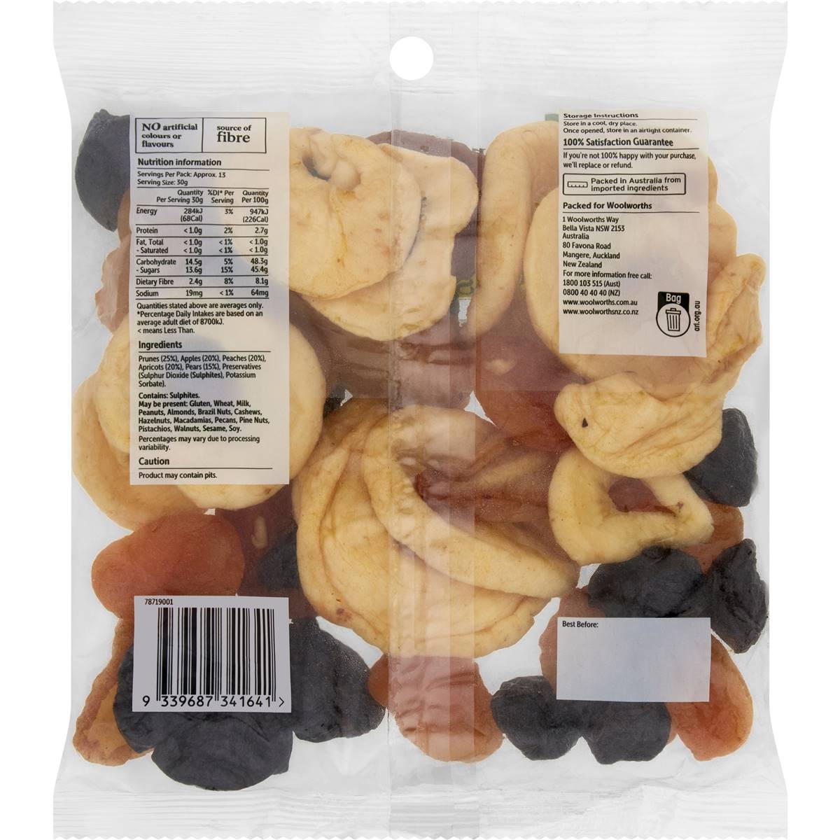Woolworths Orchard Fruit Blend Dried Fruit 400g