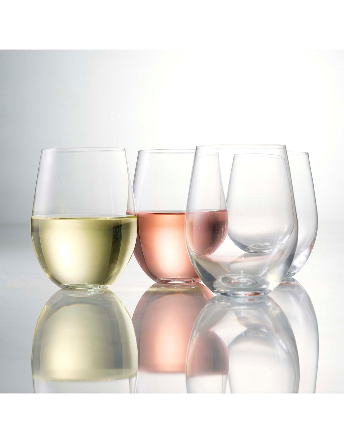 Classic Set of 12 Stemless Wine Glasses 500ml