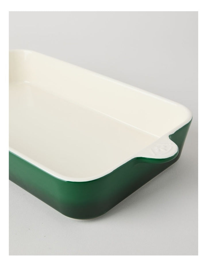 Fleur de Lis Rectangular Baker Green