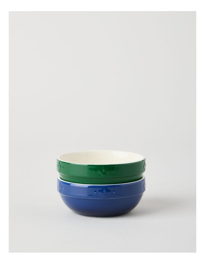 Fleur de Lis Prep Bowl 10cm Blue
