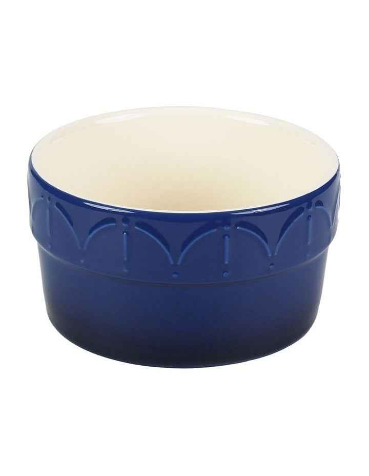 Fleur de Lis Ramekin Set of 4 Blue