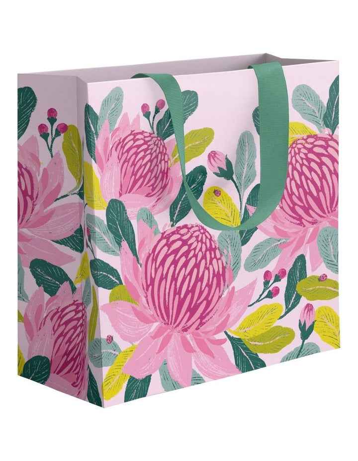 Large Gift Bag in Pink Waratahs