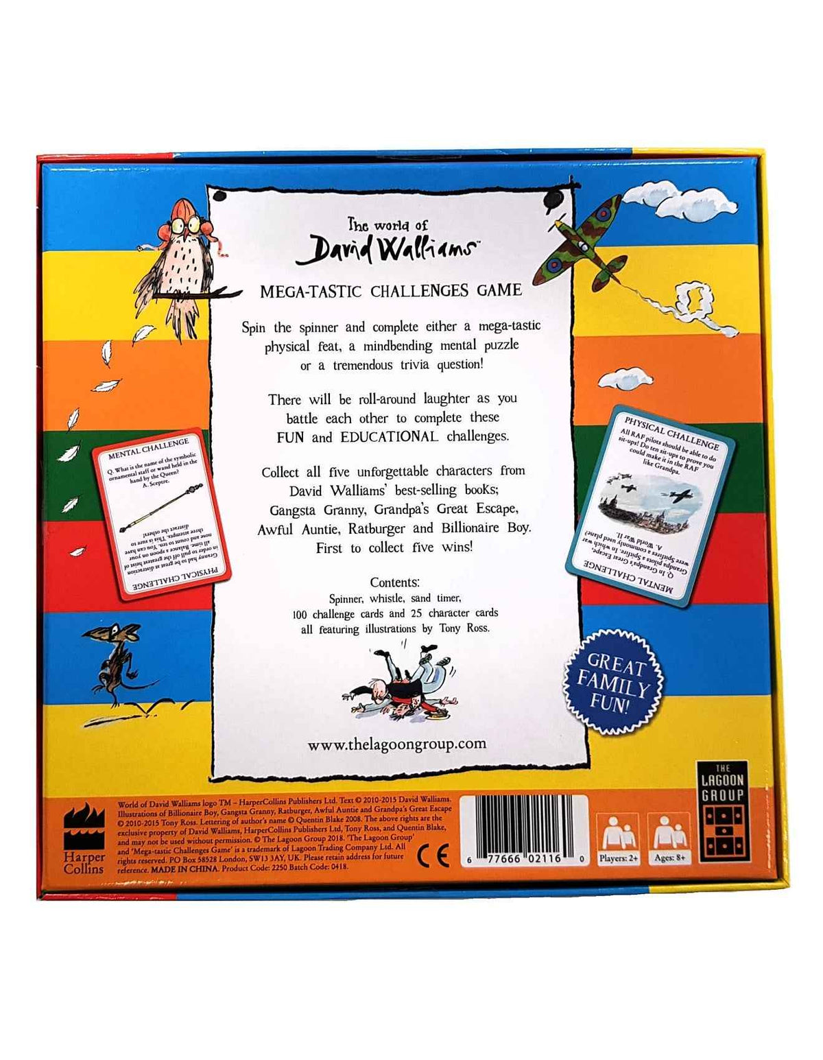DAVID WALLIAMS MEGA-TASTIC CHALLENGES GAME