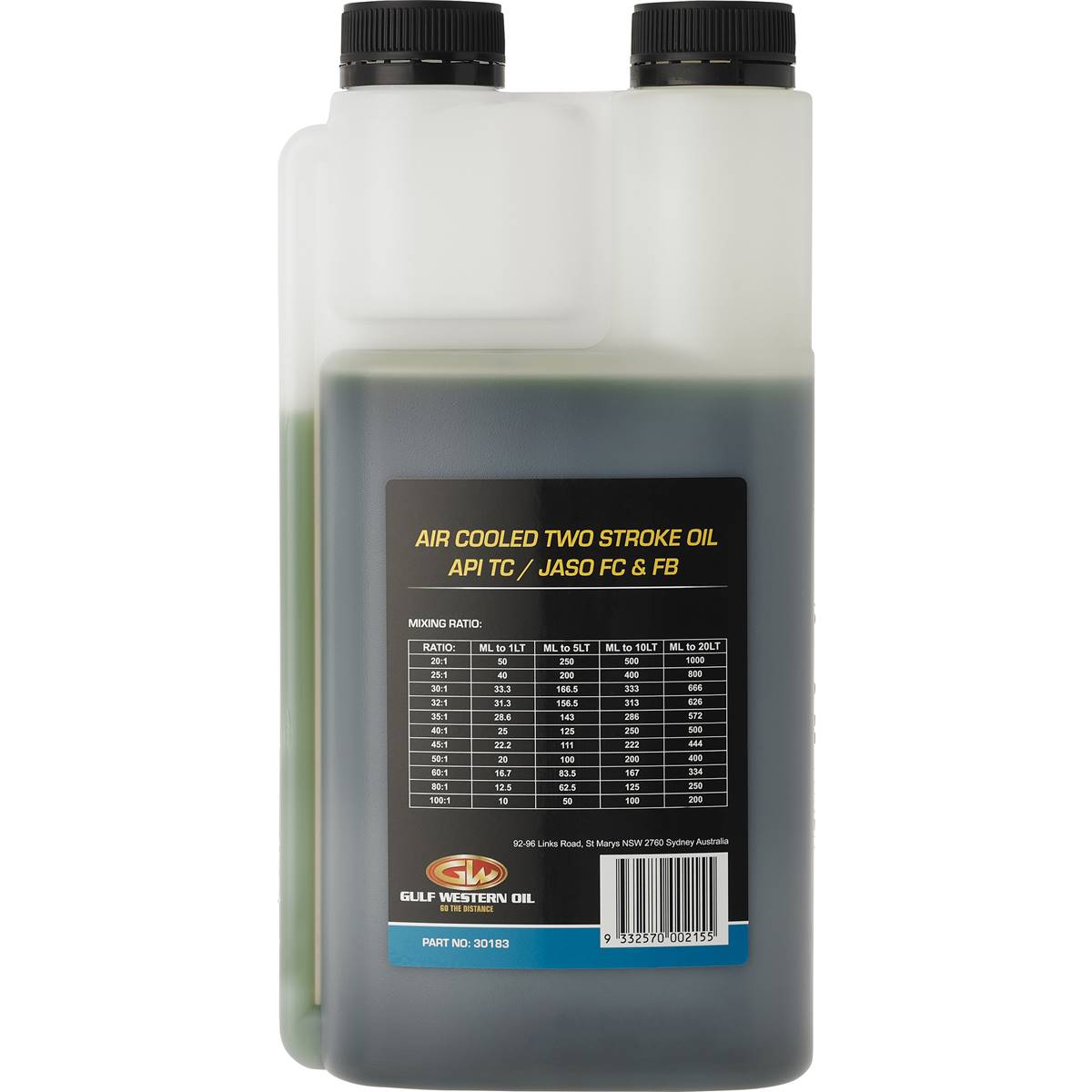 Gulf Western Air Cooled Two Stroke Oil 1l