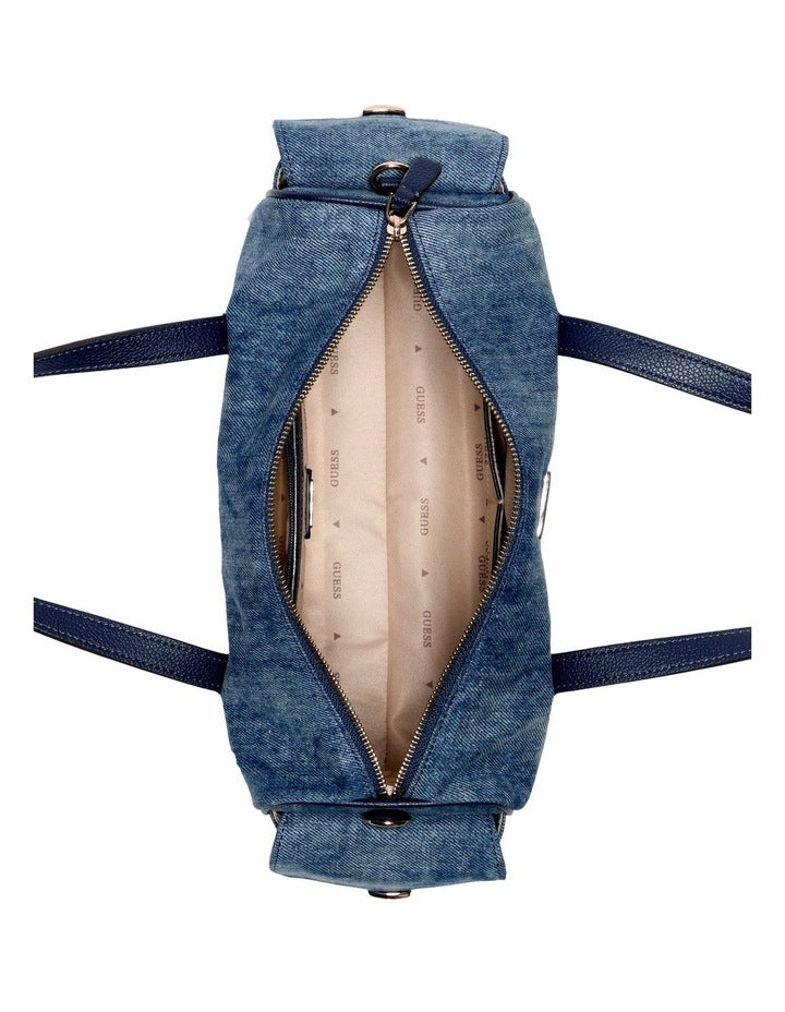 Kassie Small Satchel Bag in Denim