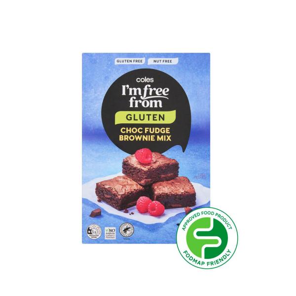 COLES I'M FREE FROM CHOCOLATE FUDGE BROWNIE MIX 450 GRAM
