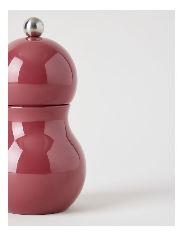 Bubble Salt or Pepper Mill 14cm in Burgundy