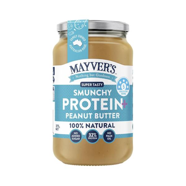 MAYVERS SMUNCHY PROTEIN PLUS PEANUT BUTTER 375G