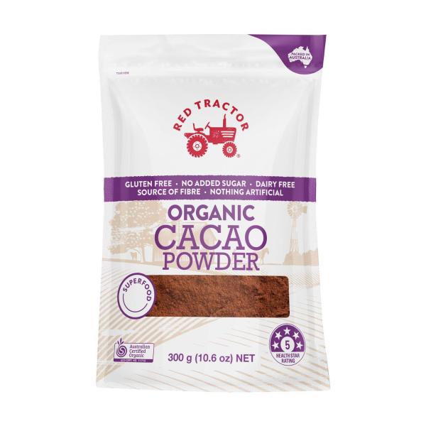 RED TRACTOR ORGANIC CACAO POWDER 300G