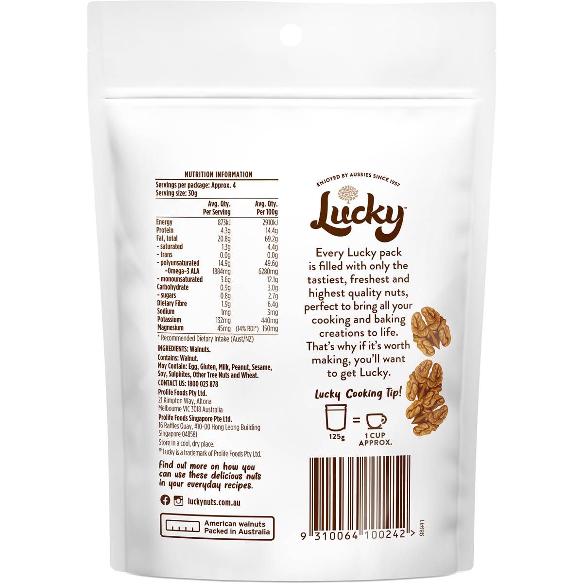 Lucky Crumbed Walnuts 125g