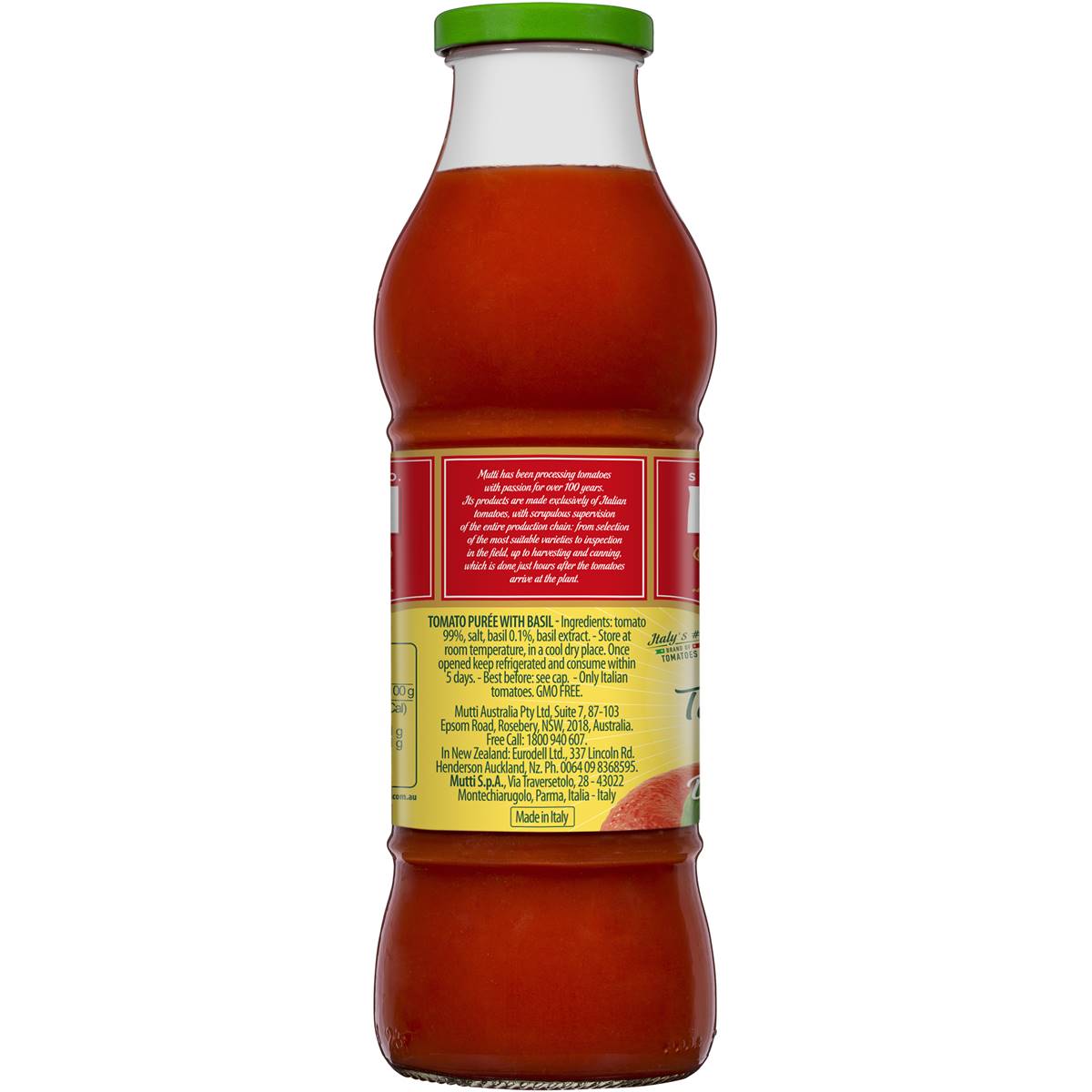 Mutti Passata With Basil 700g