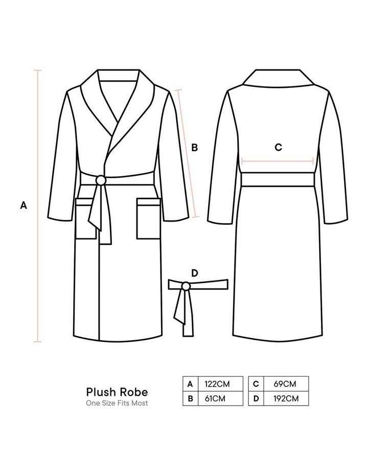 Plush Pluto Bath Robe in Chocolate