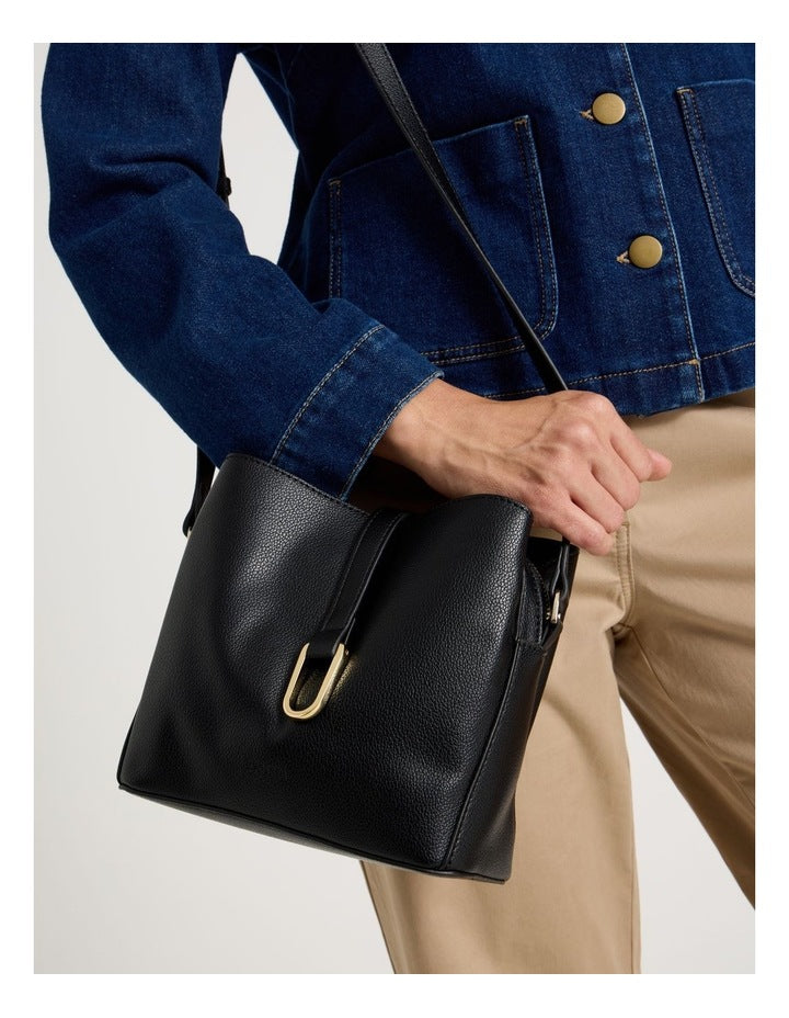 Monaco Crossbody Bag in Black