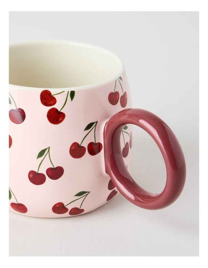 Cherry Coded Mug in Pink