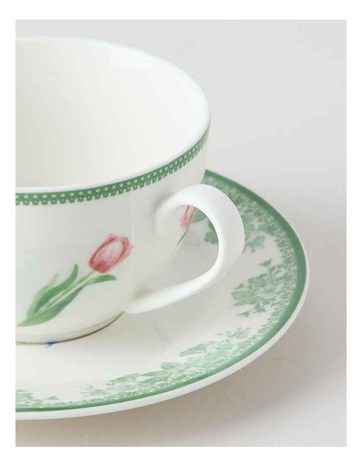 Tulips Cup & Saucer Set in Multi