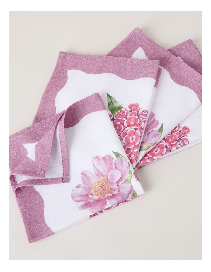 Winter Romance Napkin Set of 4