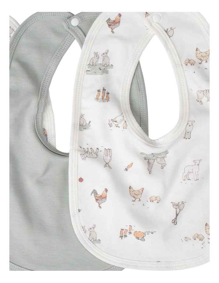 Farmyard Lamb Jersey Bib 5 Pack in Multi