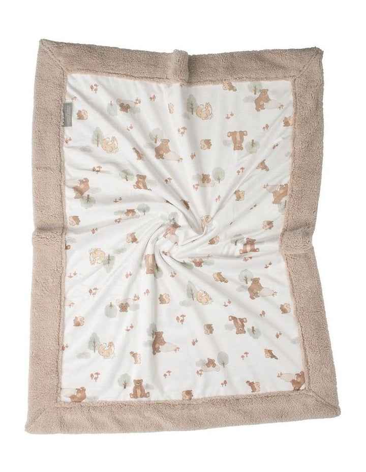 Bushland Bear Snuggle Blanket in Multi