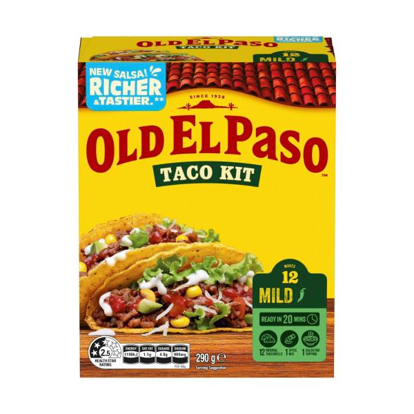 OLD EL PASO TACO KIT 290G