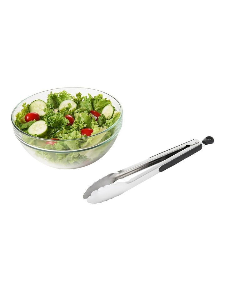 Tongs 23cm in Silver