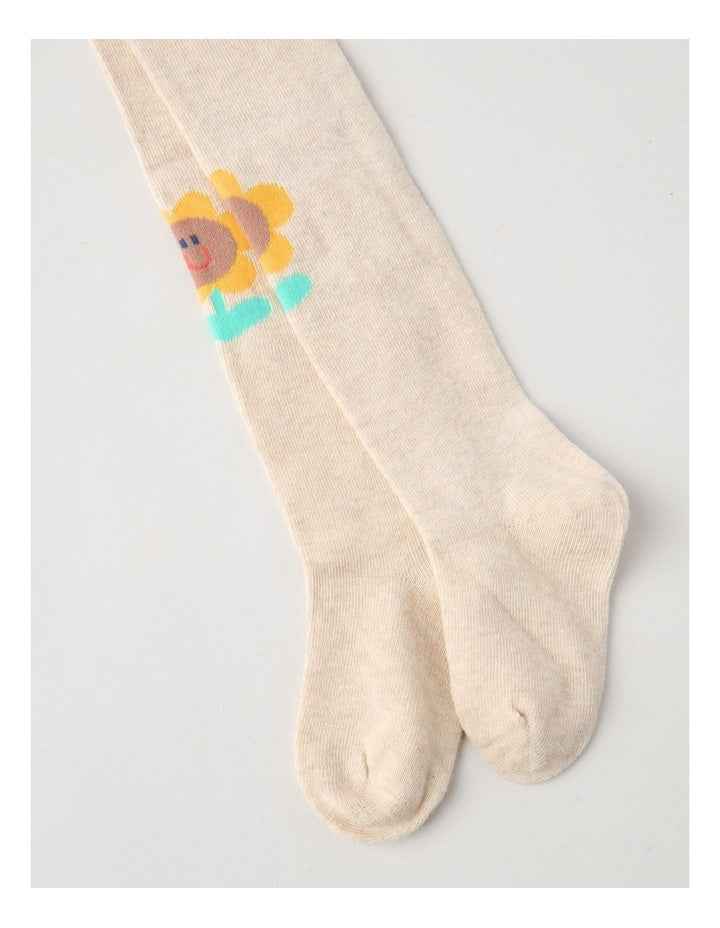 Sunflower Tights in Oat Marle