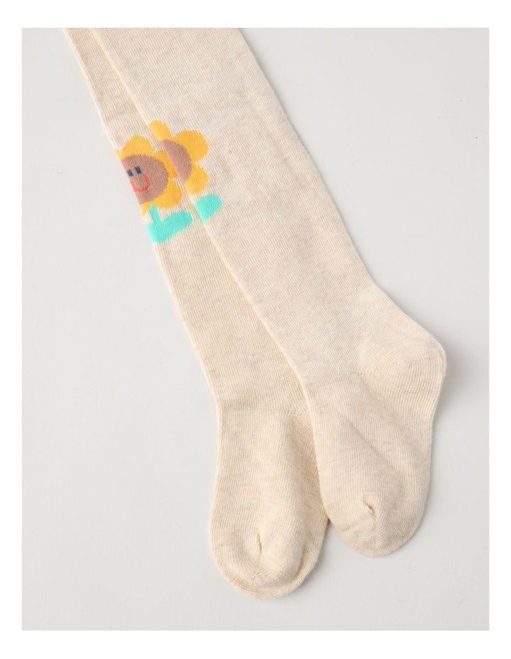 Sunflower Tights in Oat Marle