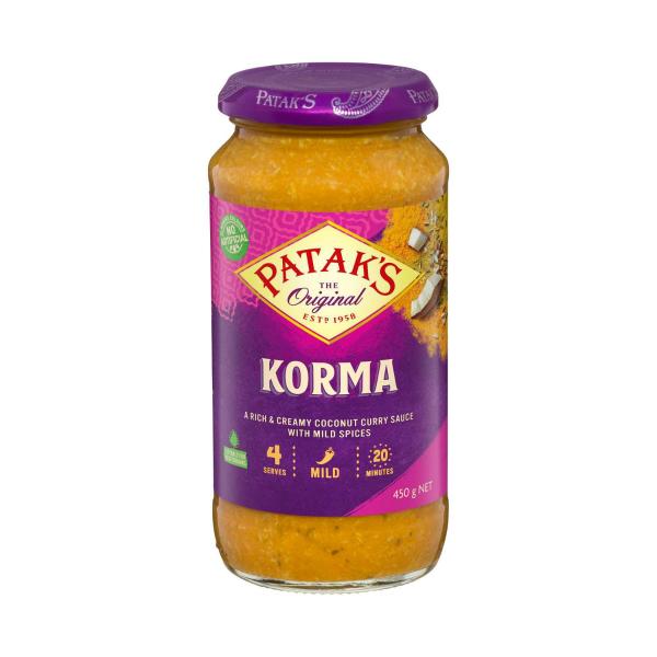 PATAKS KORMA SIMMER SAUCE 450G