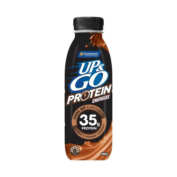 SANITARIUM UP & GO PROTEIN ENERGIZE CHOC 500ML