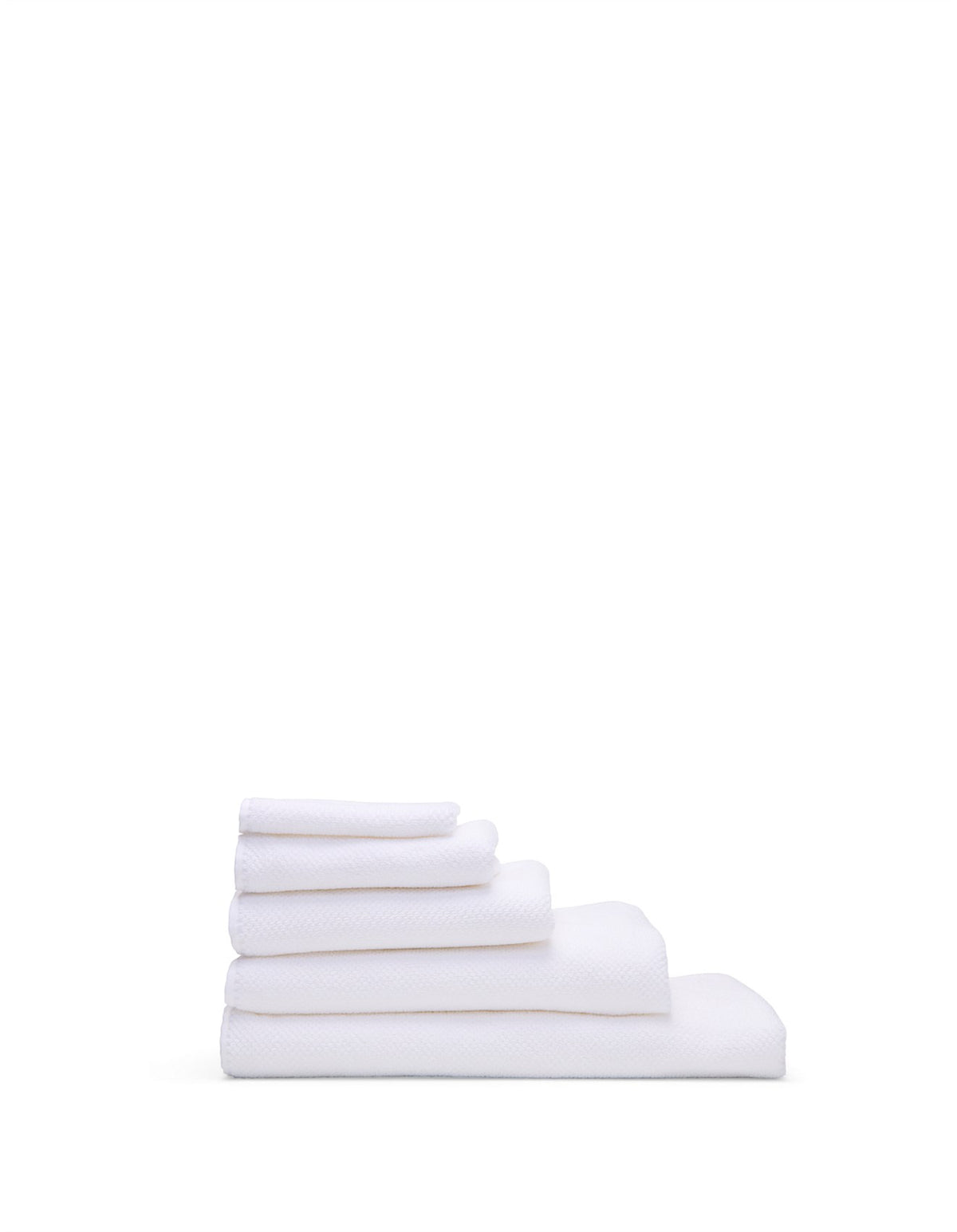 Henley Textured White Face Washer