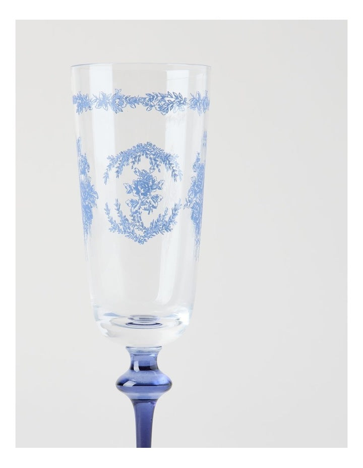 Mazarine Champagne Glass 140ml Set of 4 in Blue
