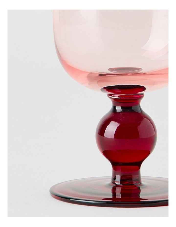 Coloured Cosy Wine Glass Set of 2 in Pink