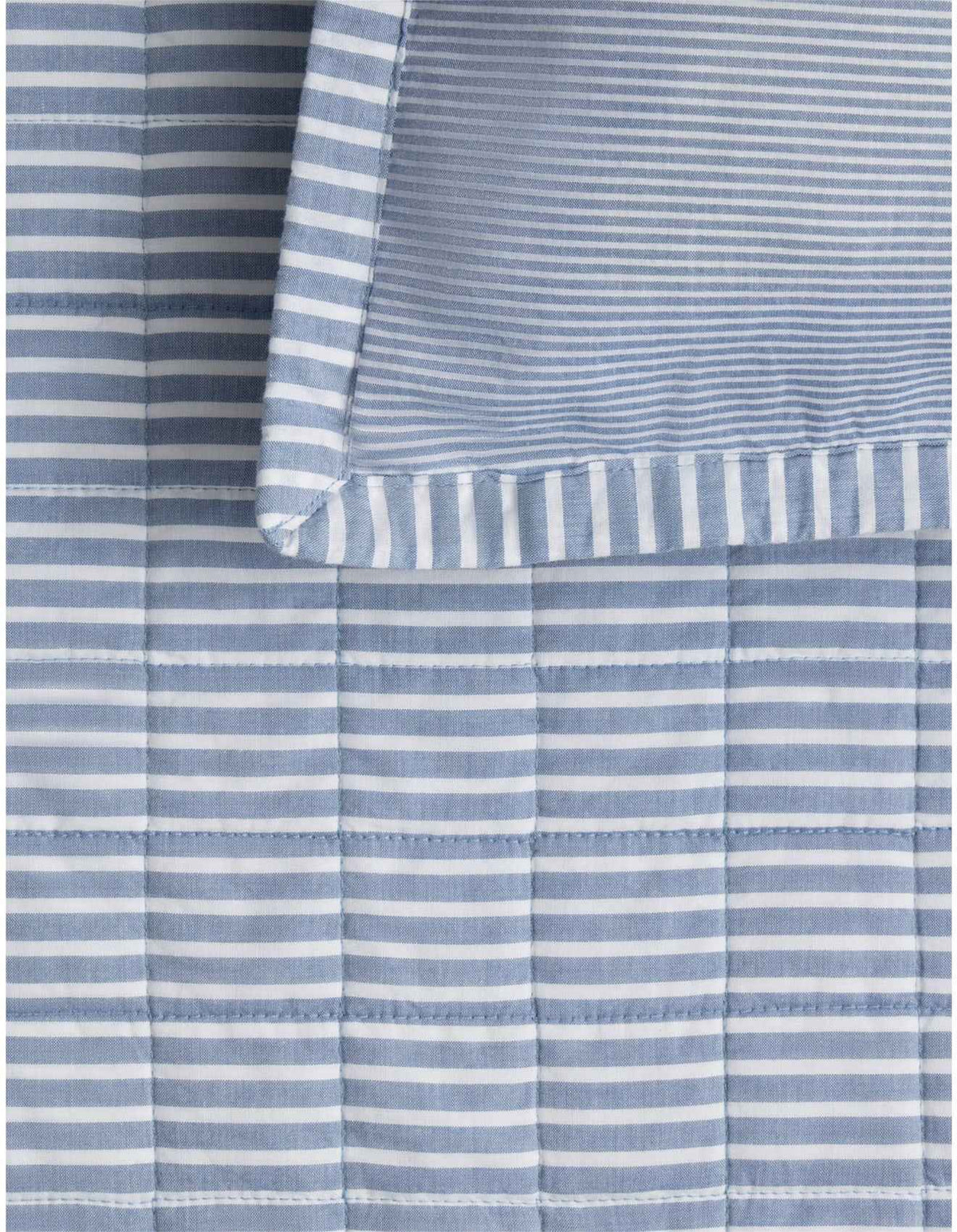 REILLY STRIPE PILLOWCASE SHAM IN CHAMBRAY