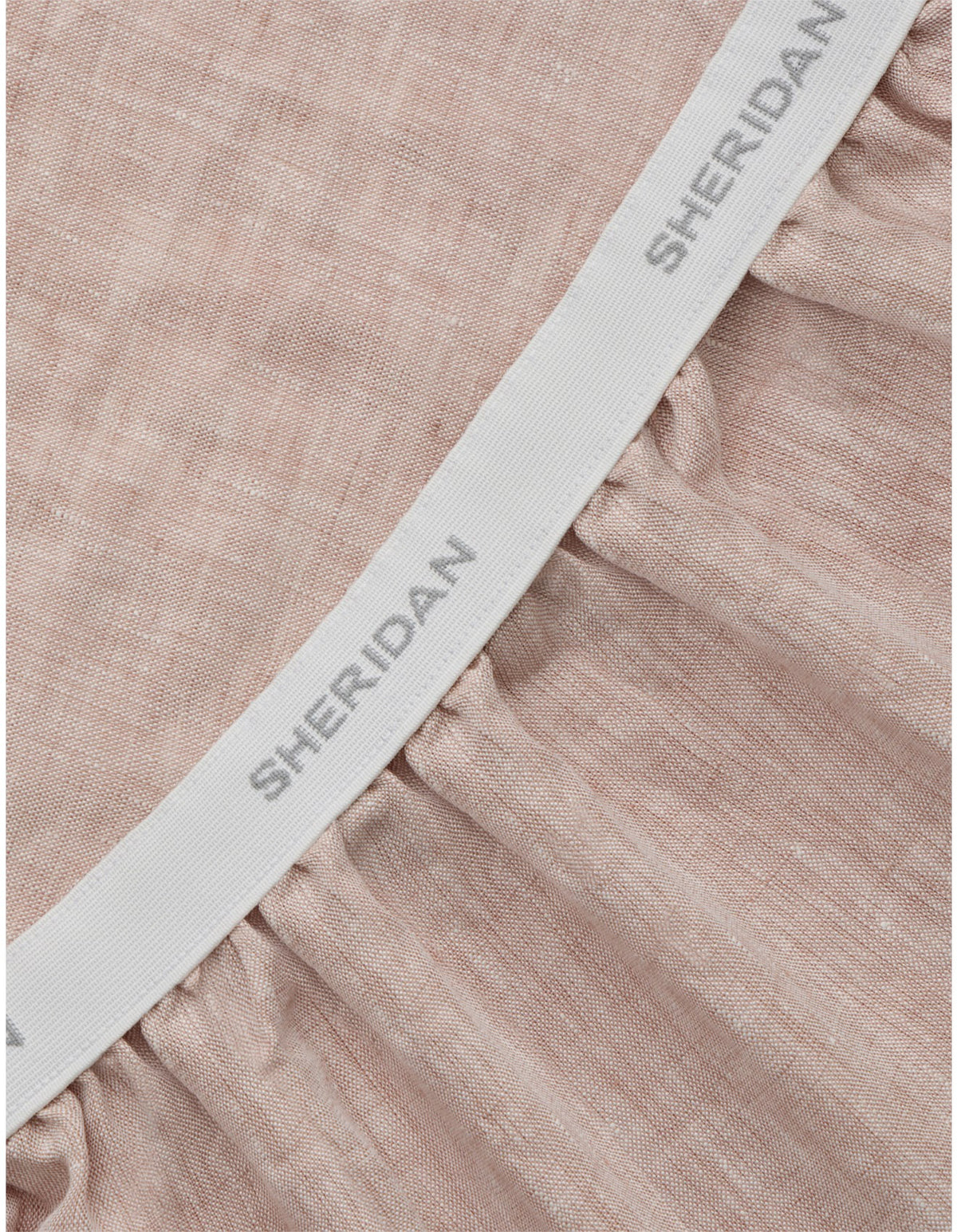 ABBOTSON QUEEN 40CM FITTED SHEET IN CLAY MARLE
