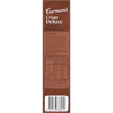 Carman's Muesli Crispy Deluxe Fruit & Nut 400g
