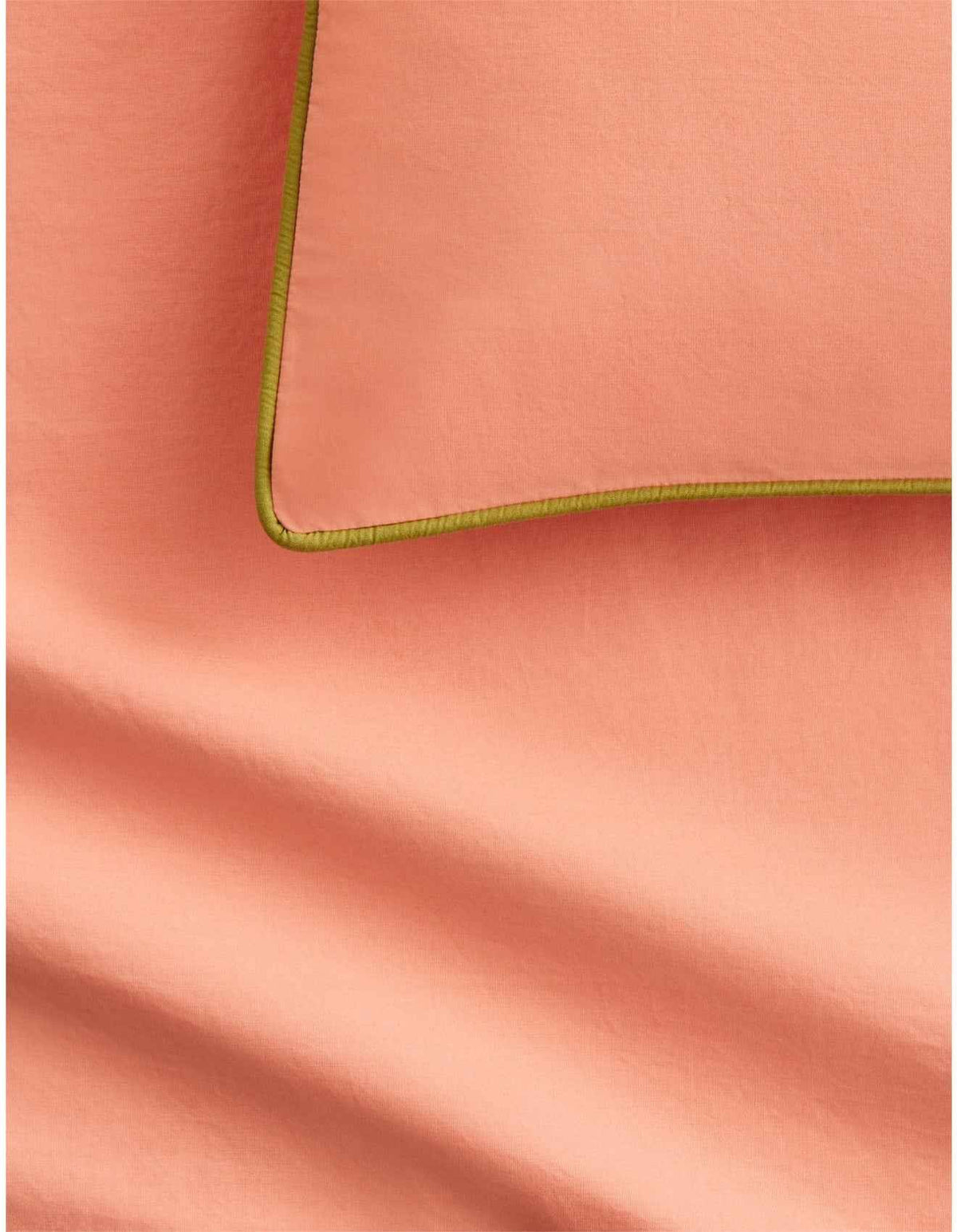 BAYLEY PIPED QUILT COVER SET QUEEN IN PEACH BLUSH