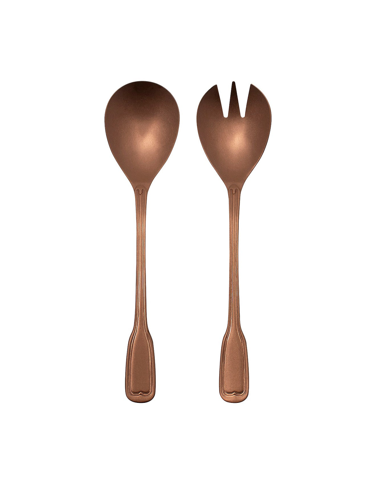 Anais Stainless Steel Salad Servers Set of 2 Vintage Copper