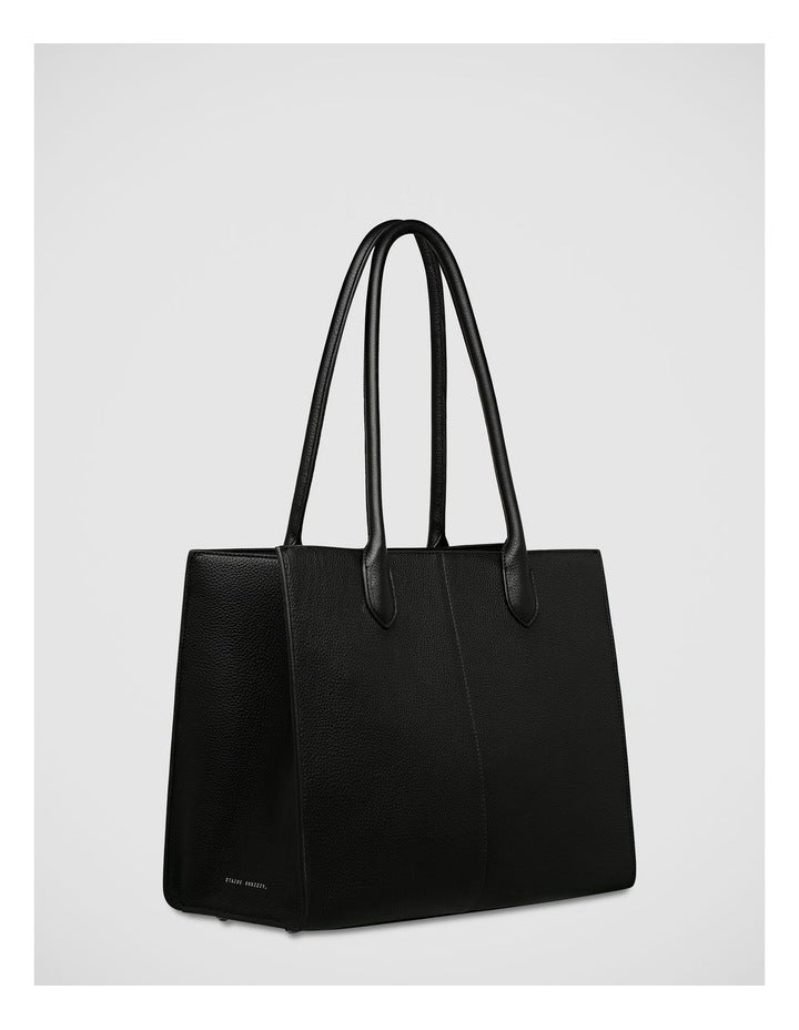 Without Warning Tote Bag INin Black