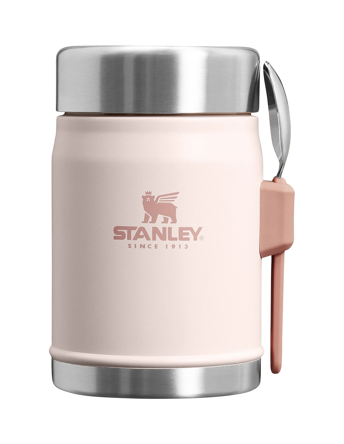 LEGENDARY CLASSIC FOOD JAR & SPORK SET 14OZ ROSE QUARTZ