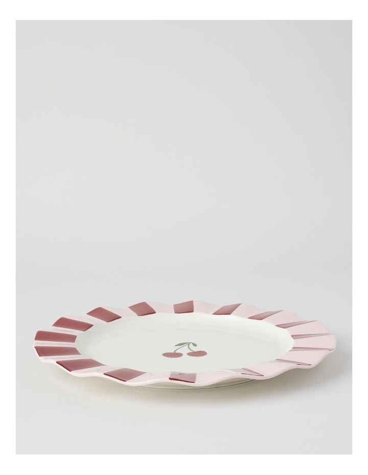Cherry Coded Round Striped Platter