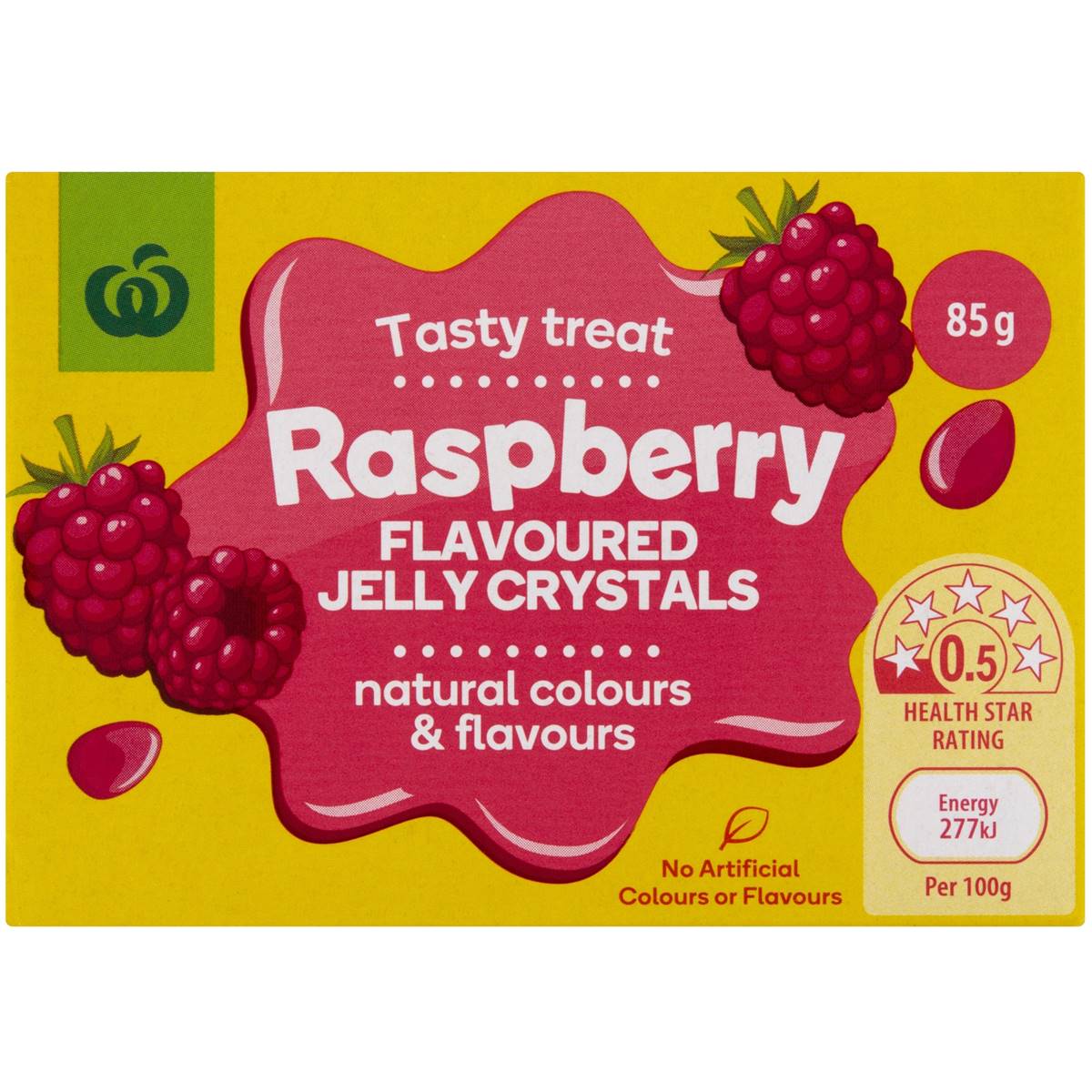 Woolworths Jelly Raspberry 85g
