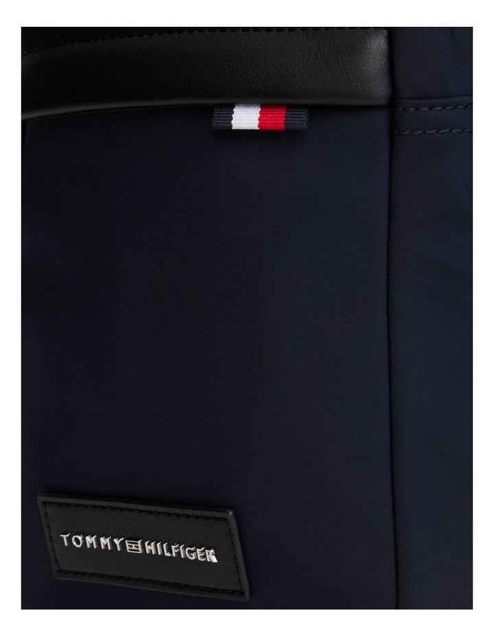 Daily Nylon Logo Patch Mini Reporter Crossbody Bag in Navy