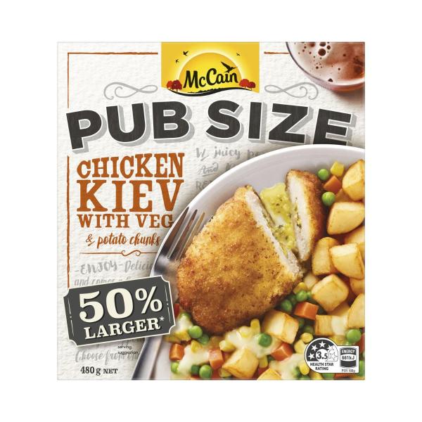 MCCAIN PUB SIZE CHICKEN KIEV 480G