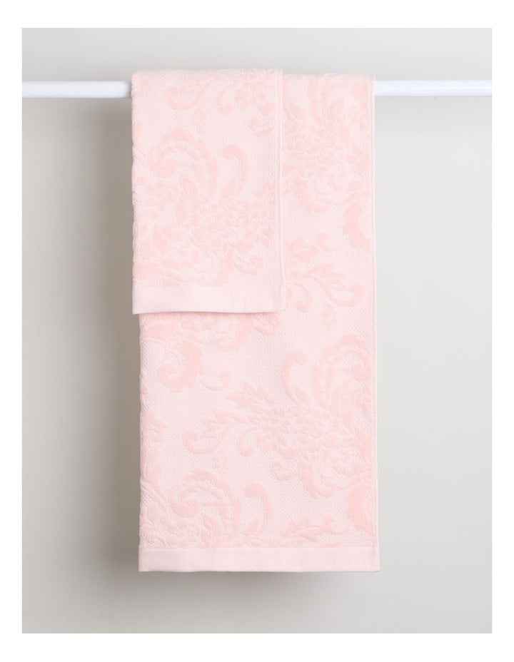 Margot Jacquard Towel Set in Pink