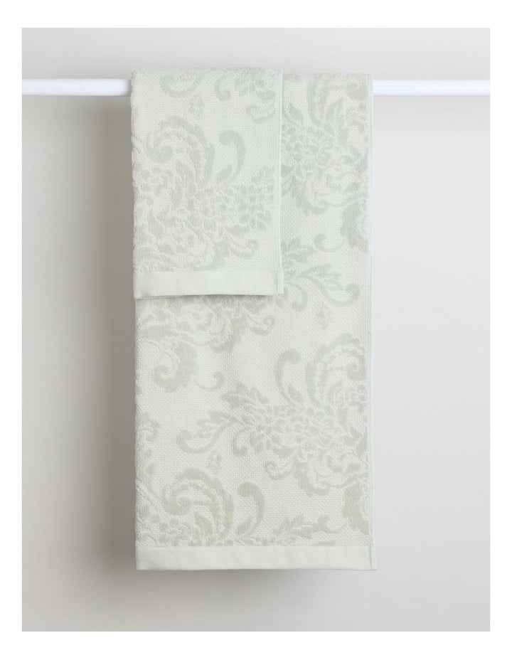 Margot Jacquard Towel Set in Sage