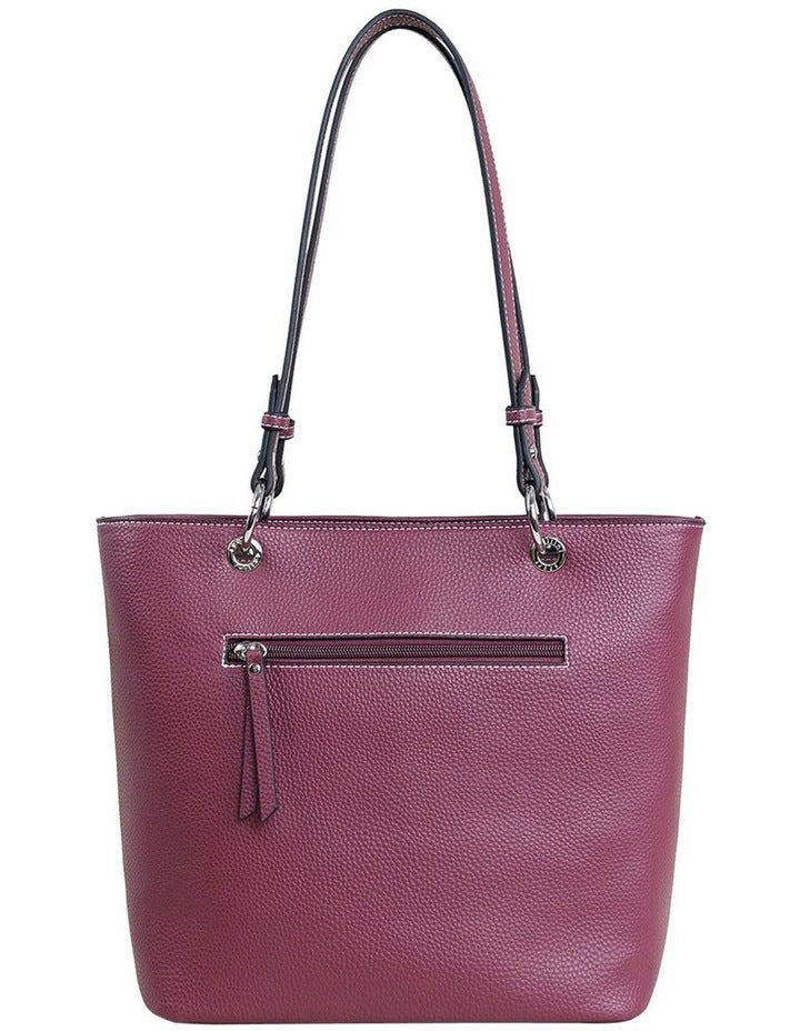 Angie Tote Bag in Plum