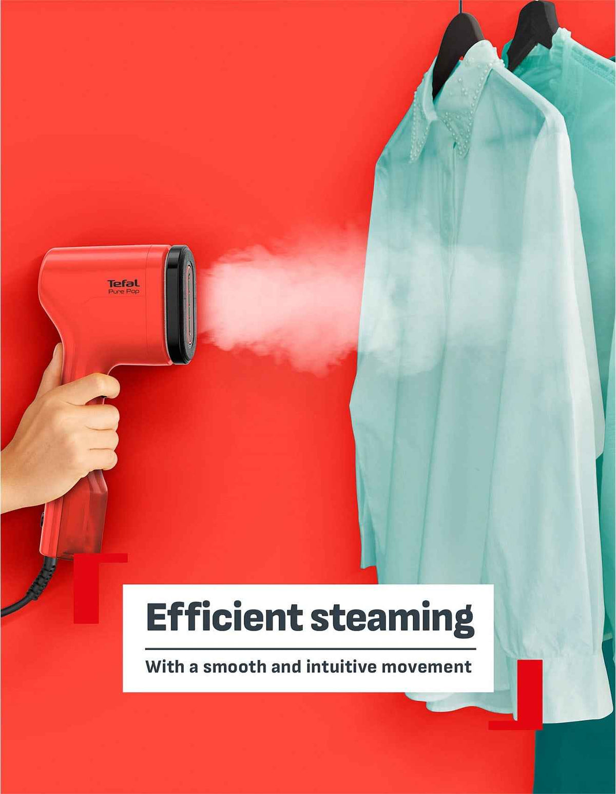 DT2028 Pure Pop Handheld Garment Steamer Red