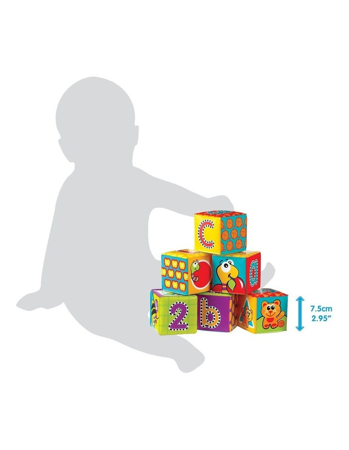 Splash And Learn Bath Soft Blocks 6 Piece