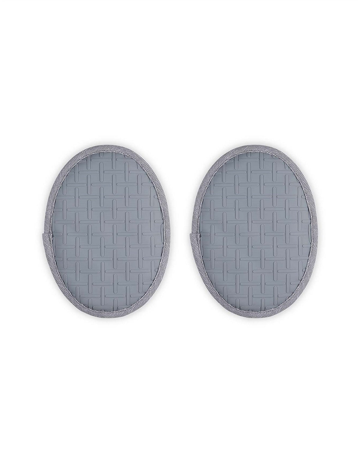 OVAL POT HOLDER S/2 CHARBON