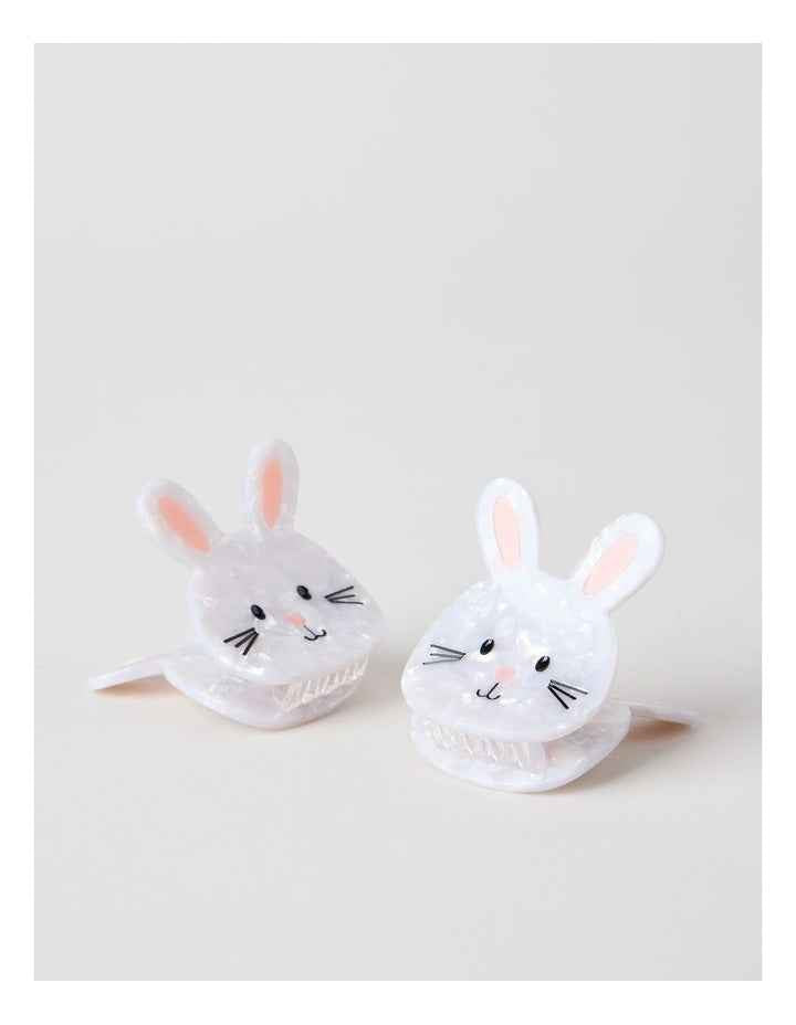 2 Pack Bunny Claw Clips in Assorted