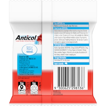 Anticol Throat Lozenge 3 pack